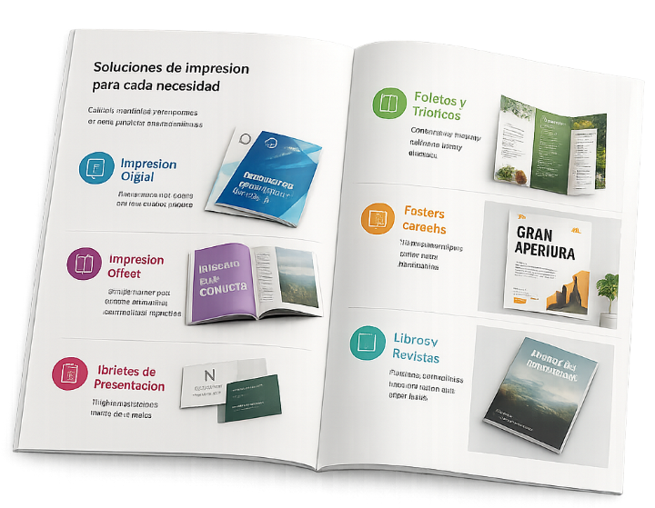 revista mockup impresion digital offset